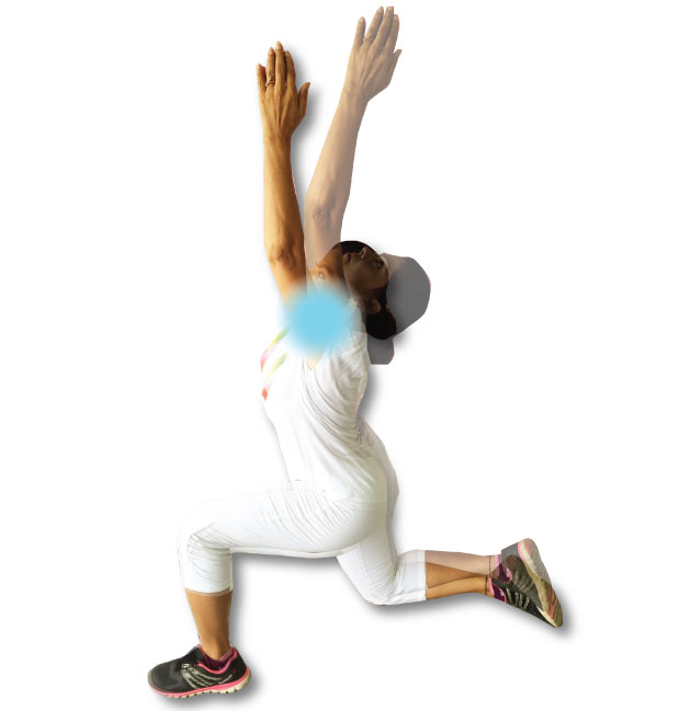 Throat chakra exercises - arm and head rotation & head and arm stretch